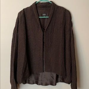 Eileen Fisher blazer and blouse